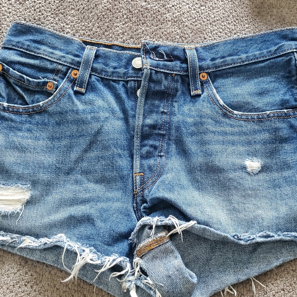 Vintage Levi button Jean shorts